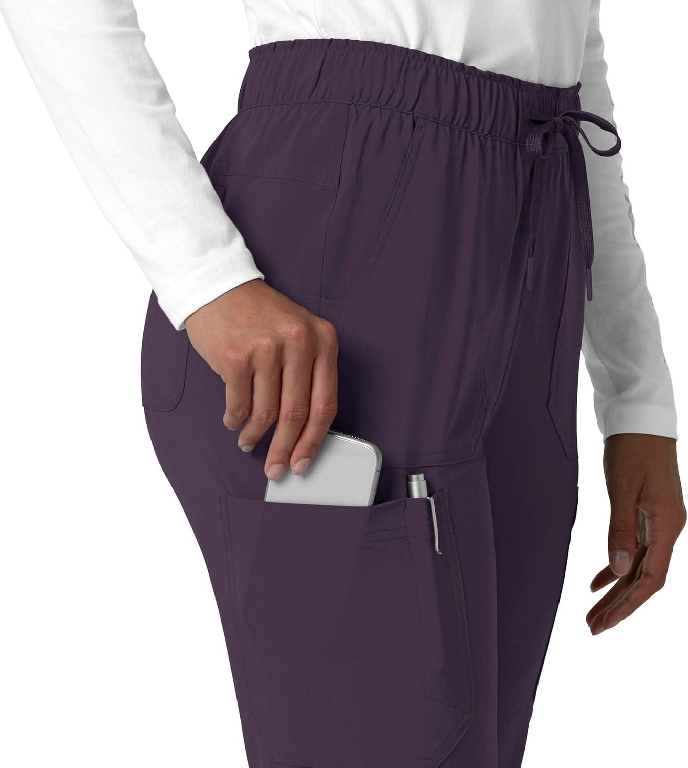 imageCarhartt Womens Womens Straight Leg Cargo Scrub PantBlack Plum