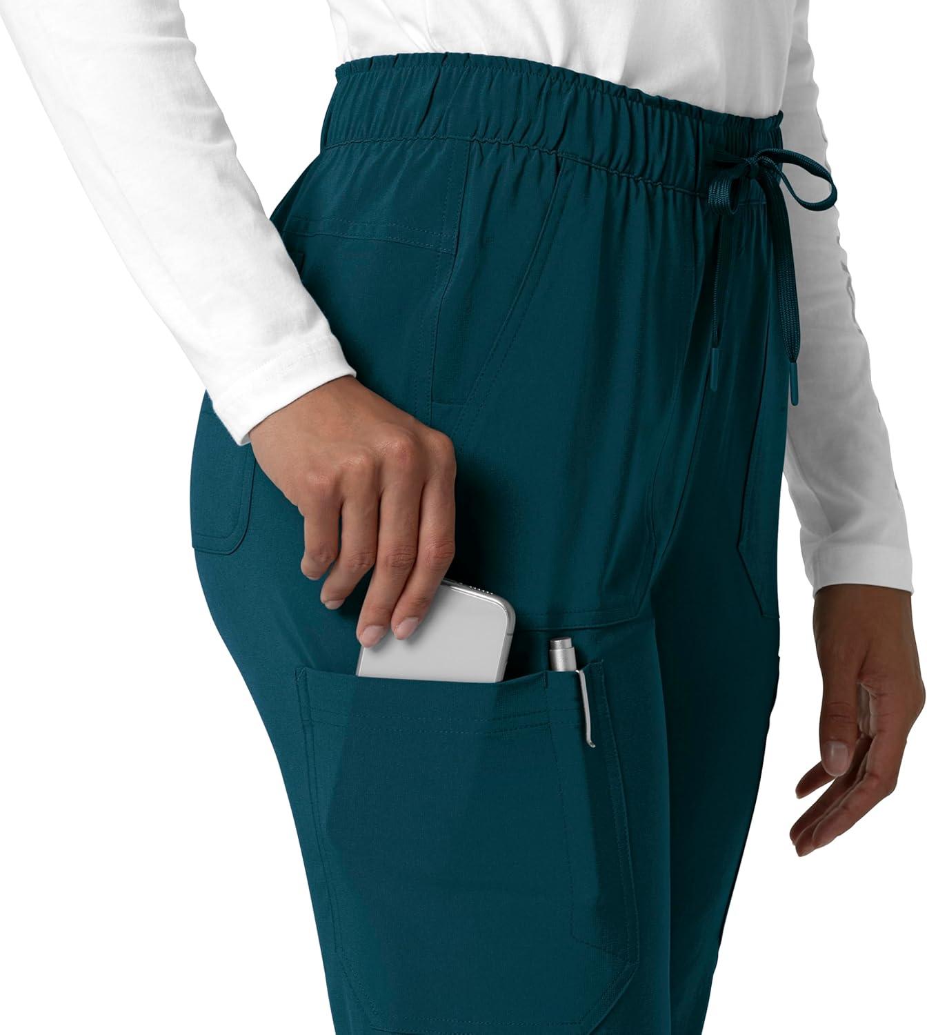 imageCarhartt Womens Womens Straight Leg Cargo Scrub PantCaribbean Blue