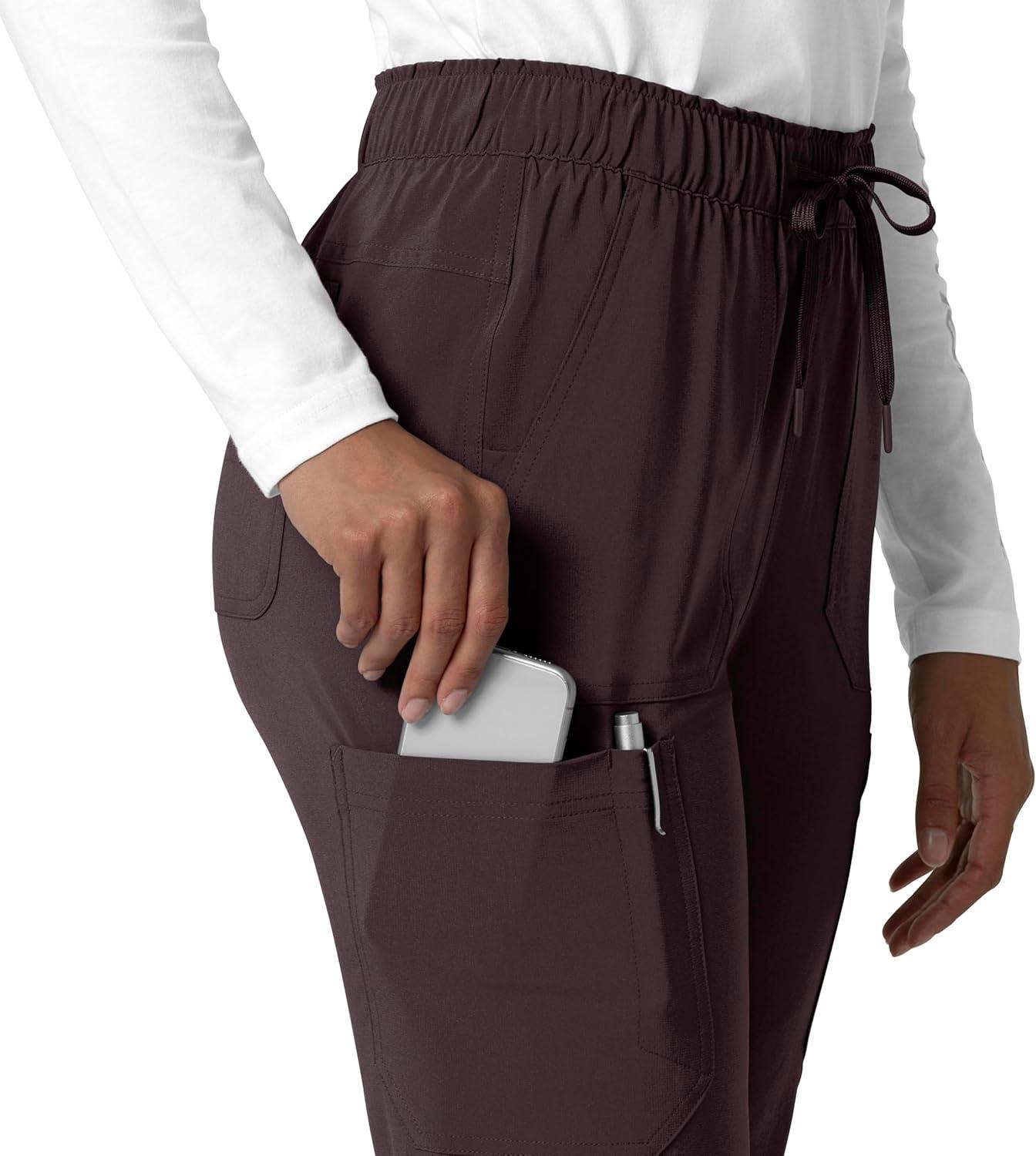 imageCarhartt Womens Womens Straight Leg Cargo Scrub PantDark Sepia