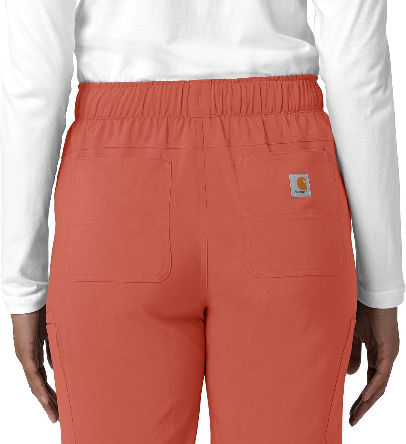 imageCarhartt Womens Womens Straight Leg Cargo Scrub PantDusty Cedar