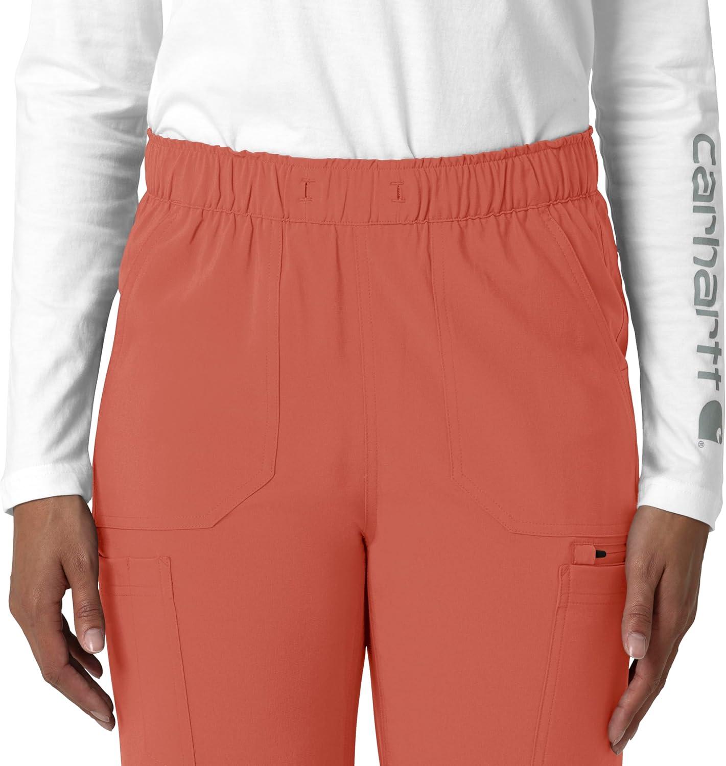 imageCarhartt Womens Womens Straight Leg Cargo Scrub PantDusty Cedar