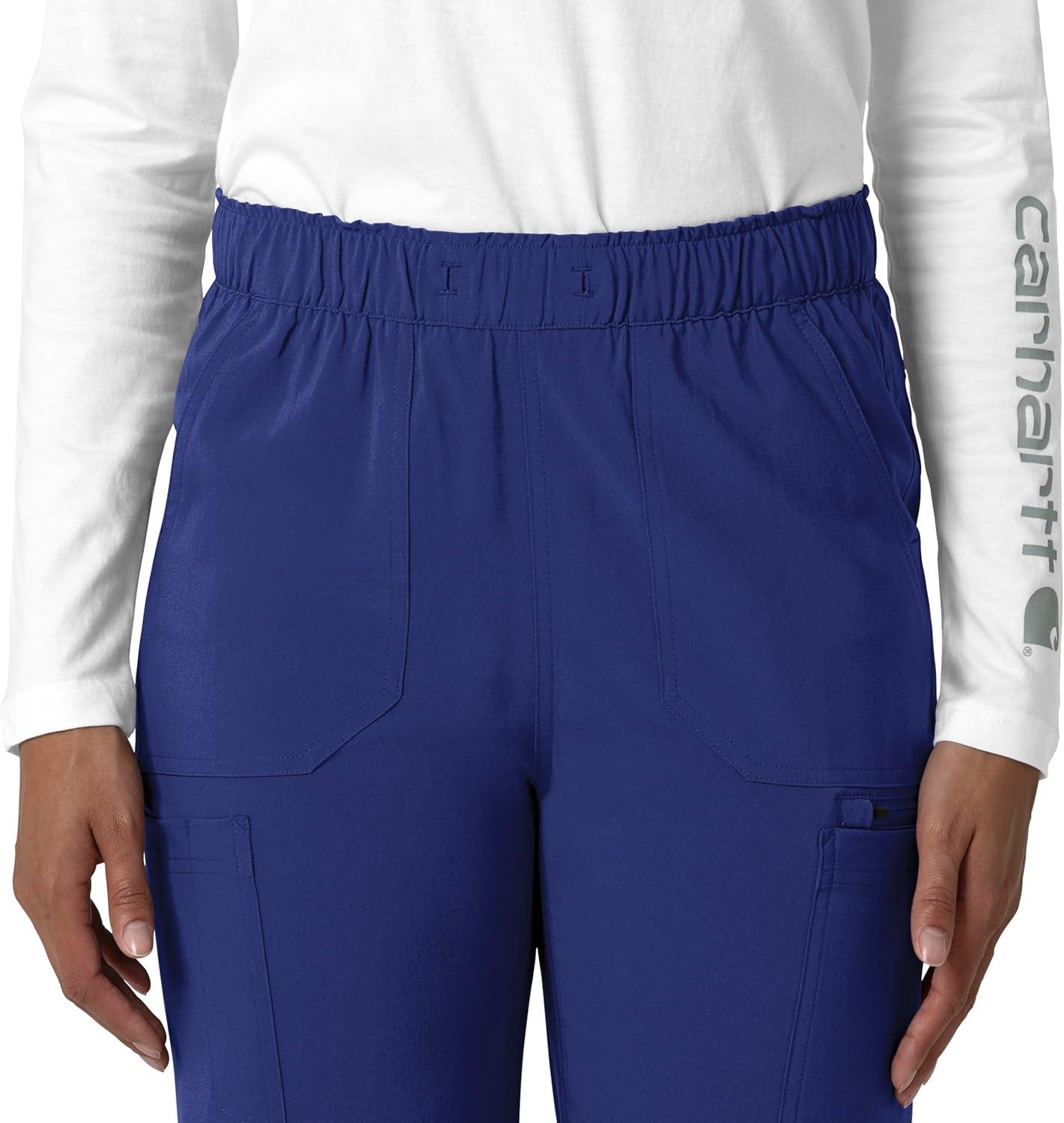 imageCarhartt Womens Womens Straight Leg Cargo Scrub PantGalaxy Blue