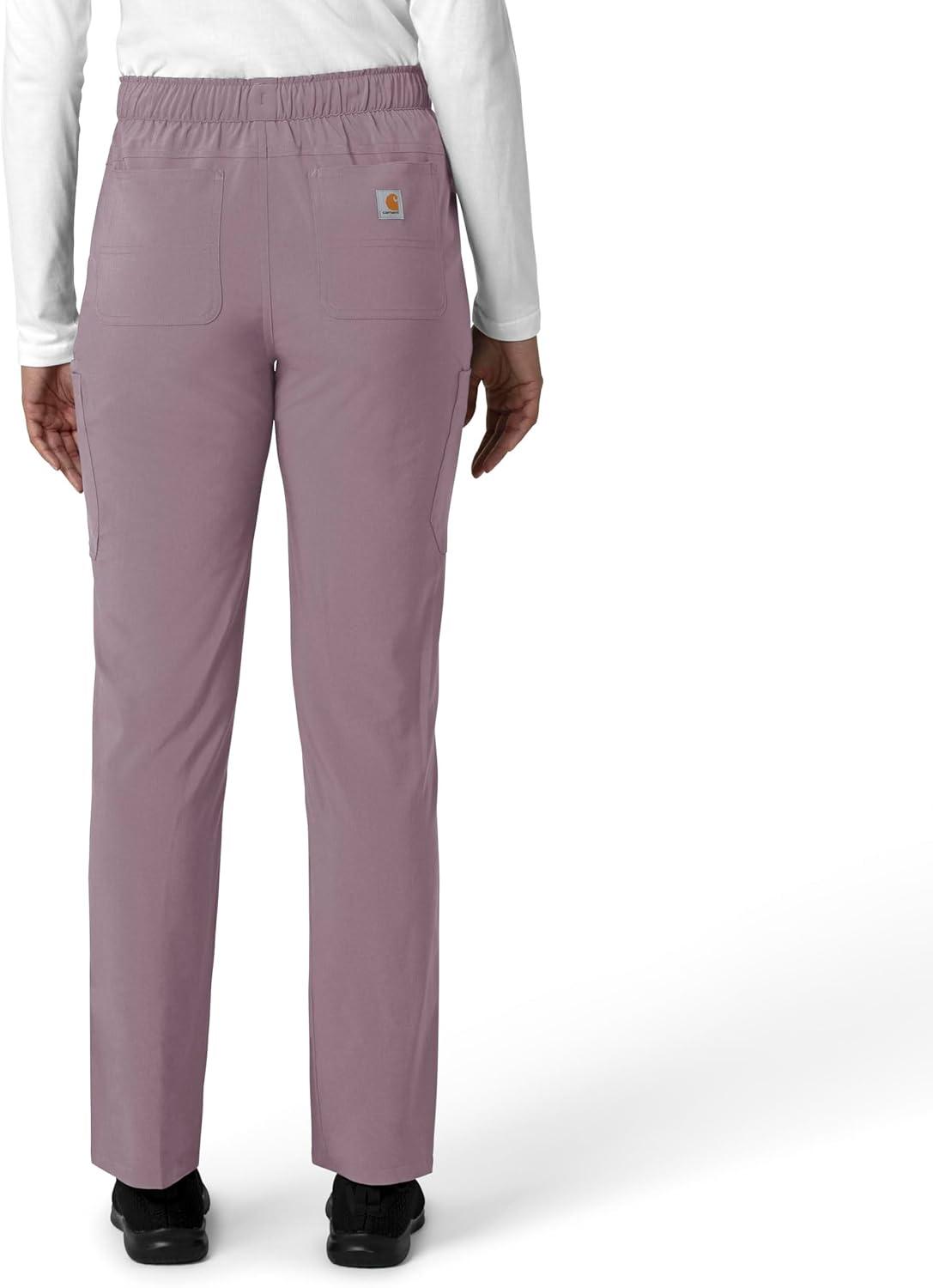 imageCarhartt Womens Womens Straight Leg Cargo Scrub PantLavender Mist