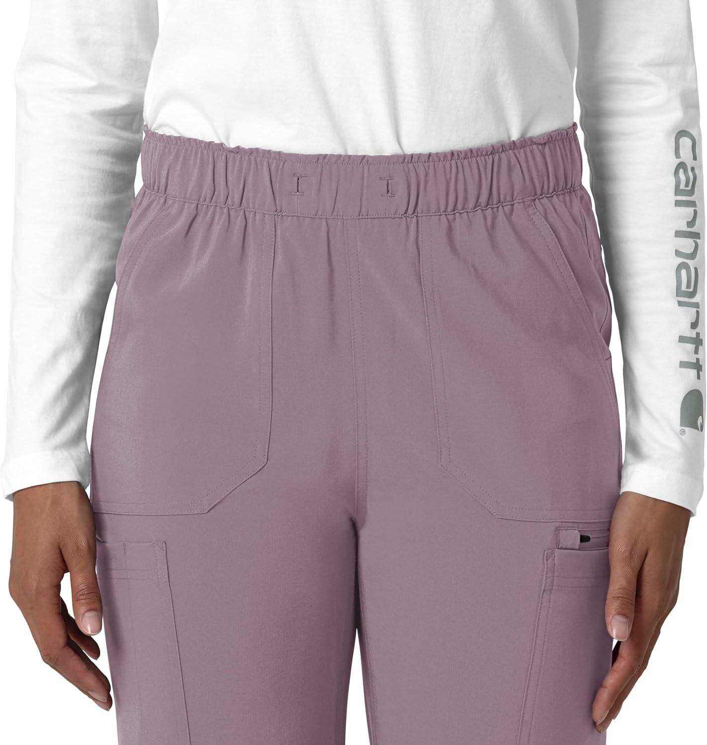 imageCarhartt Womens Womens Straight Leg Cargo Scrub PantLavender Mist