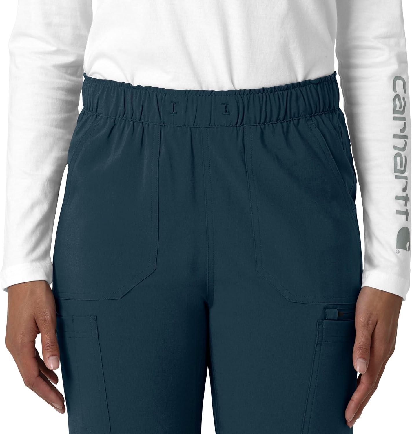 imageCarhartt Womens Womens Straight Leg Cargo Scrub PantNavy