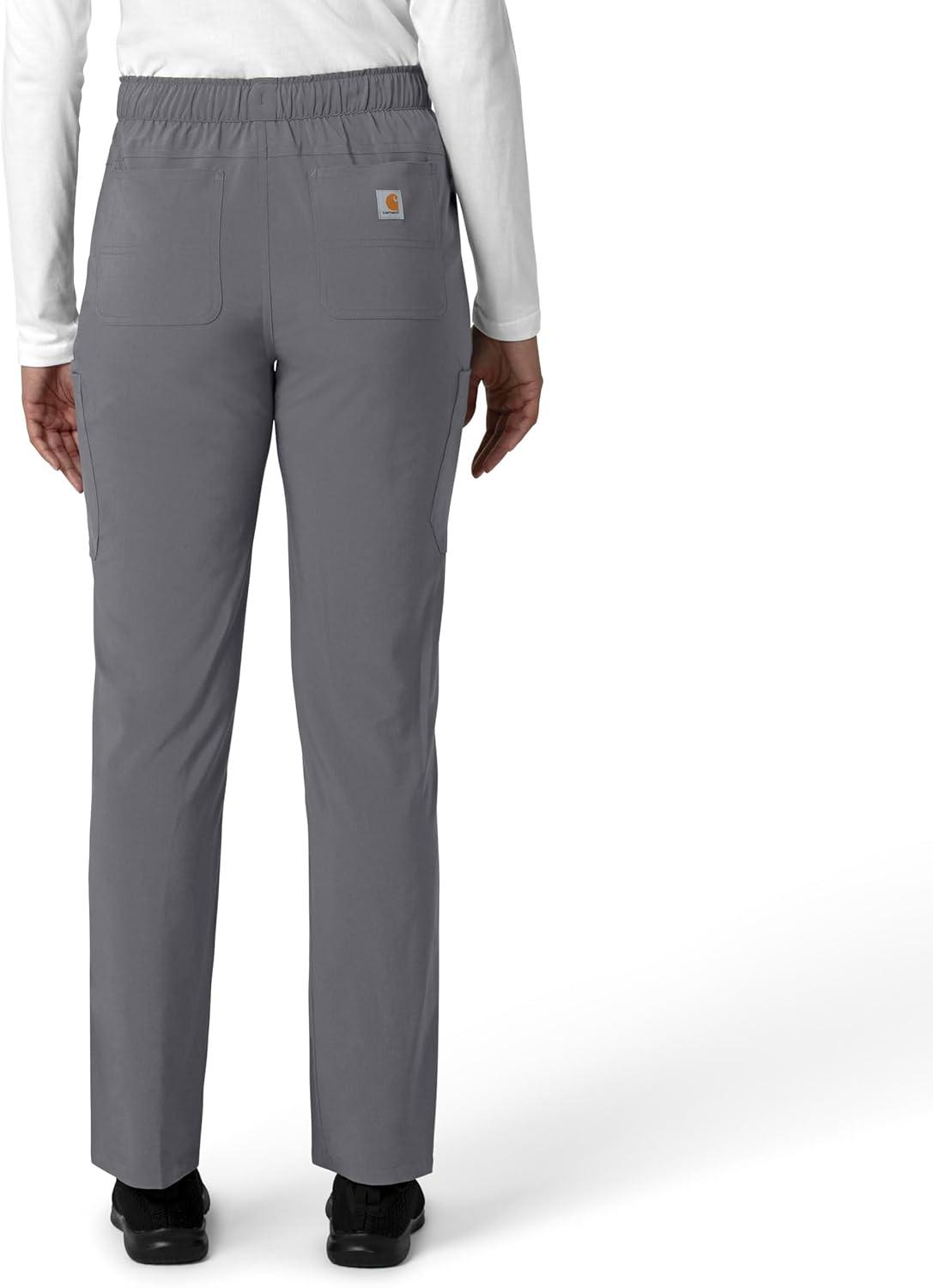 imageCarhartt Womens Womens Straight Leg Cargo Scrub PantPewter