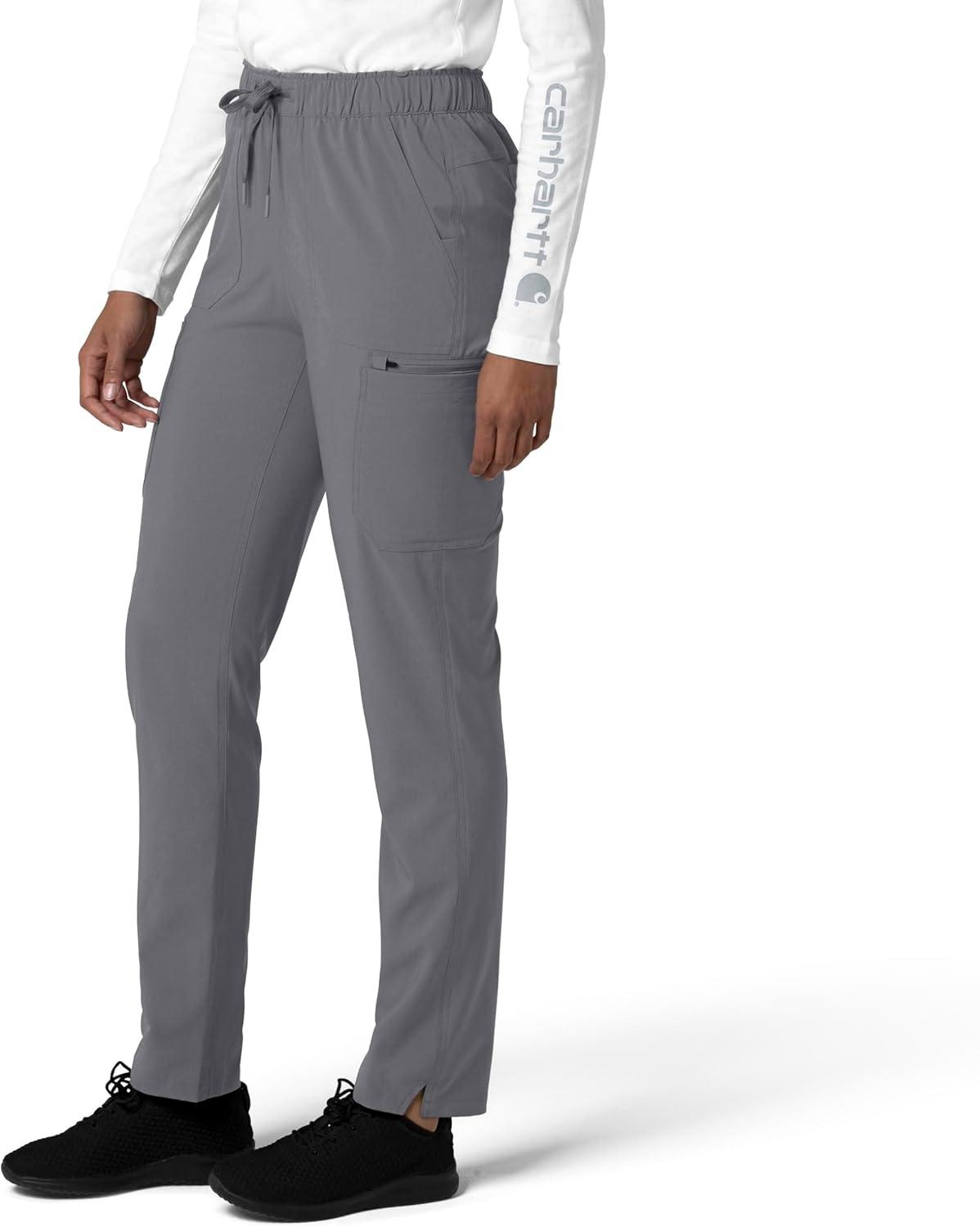 imageCarhartt Womens Womens Straight Leg Cargo Scrub PantPewter