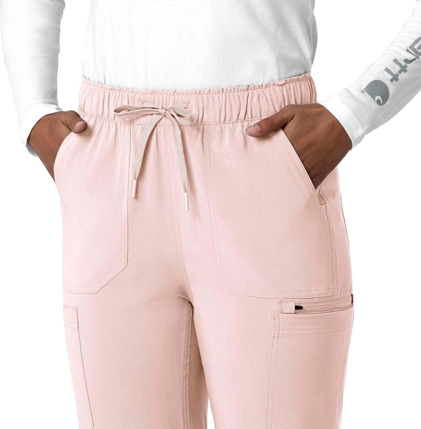 imageCarhartt Womens Womens Straight Leg Cargo Scrub PantSoft Rose