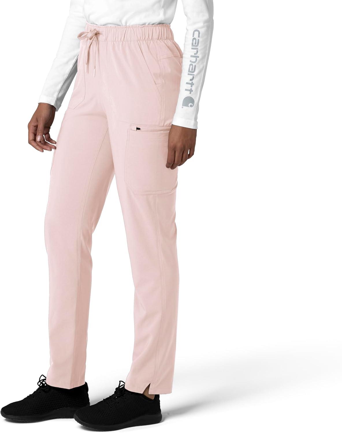 imageCarhartt Womens Womens Straight Leg Cargo Scrub PantSoft Rose