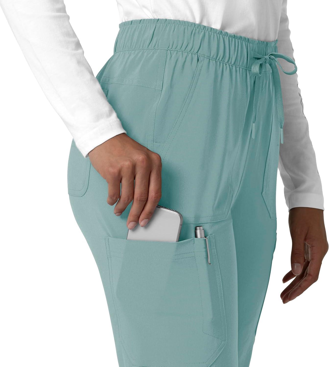 imageCarhartt Womens Womens Straight Leg Cargo Scrub PantSummer Blue