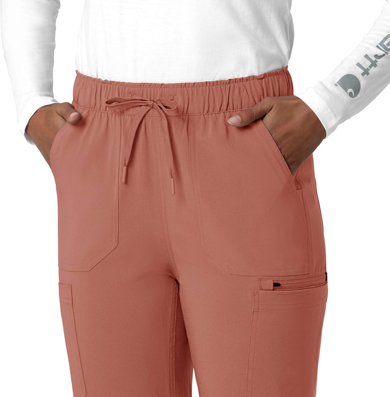 imageCarhartt Womens Womens Straight Leg Cargo Scrub PantWild Rose