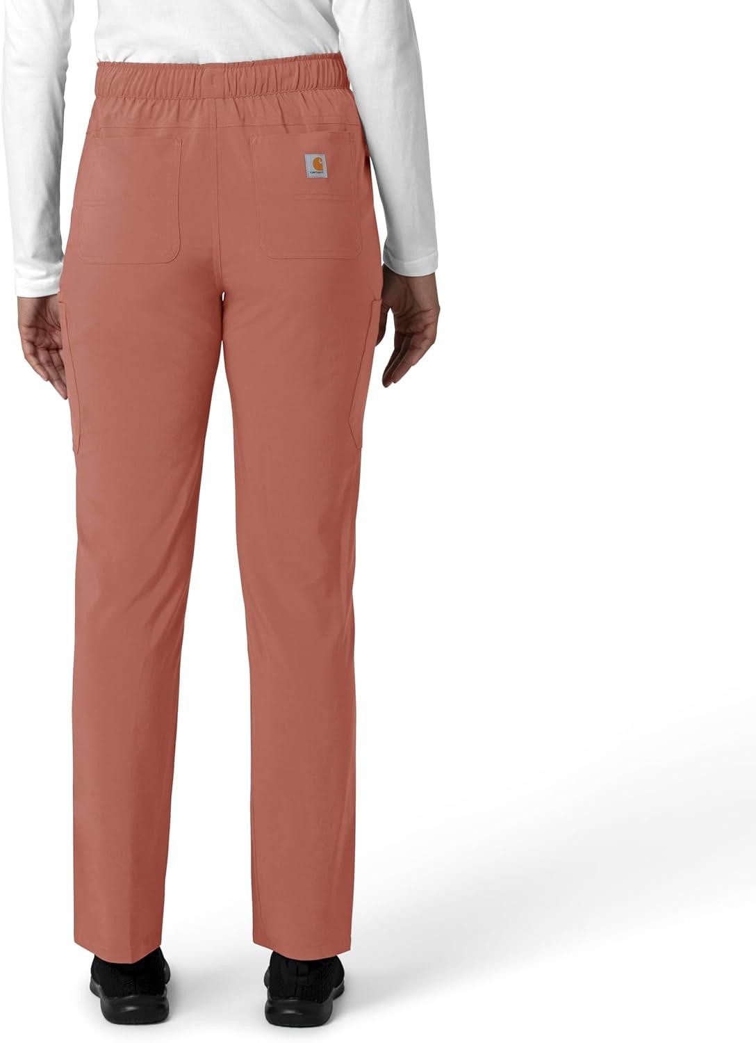 imageCarhartt Womens Womens Straight Leg Cargo Scrub PantWildrose