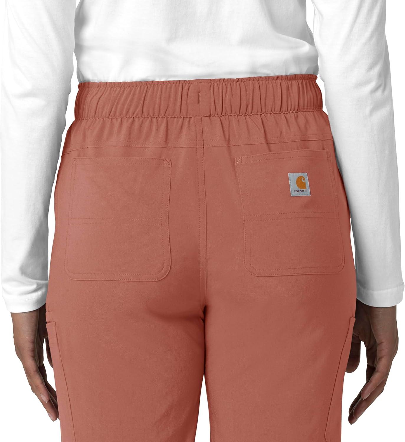 imageCarhartt Womens Womens Straight Leg Cargo Scrub PantWildrose