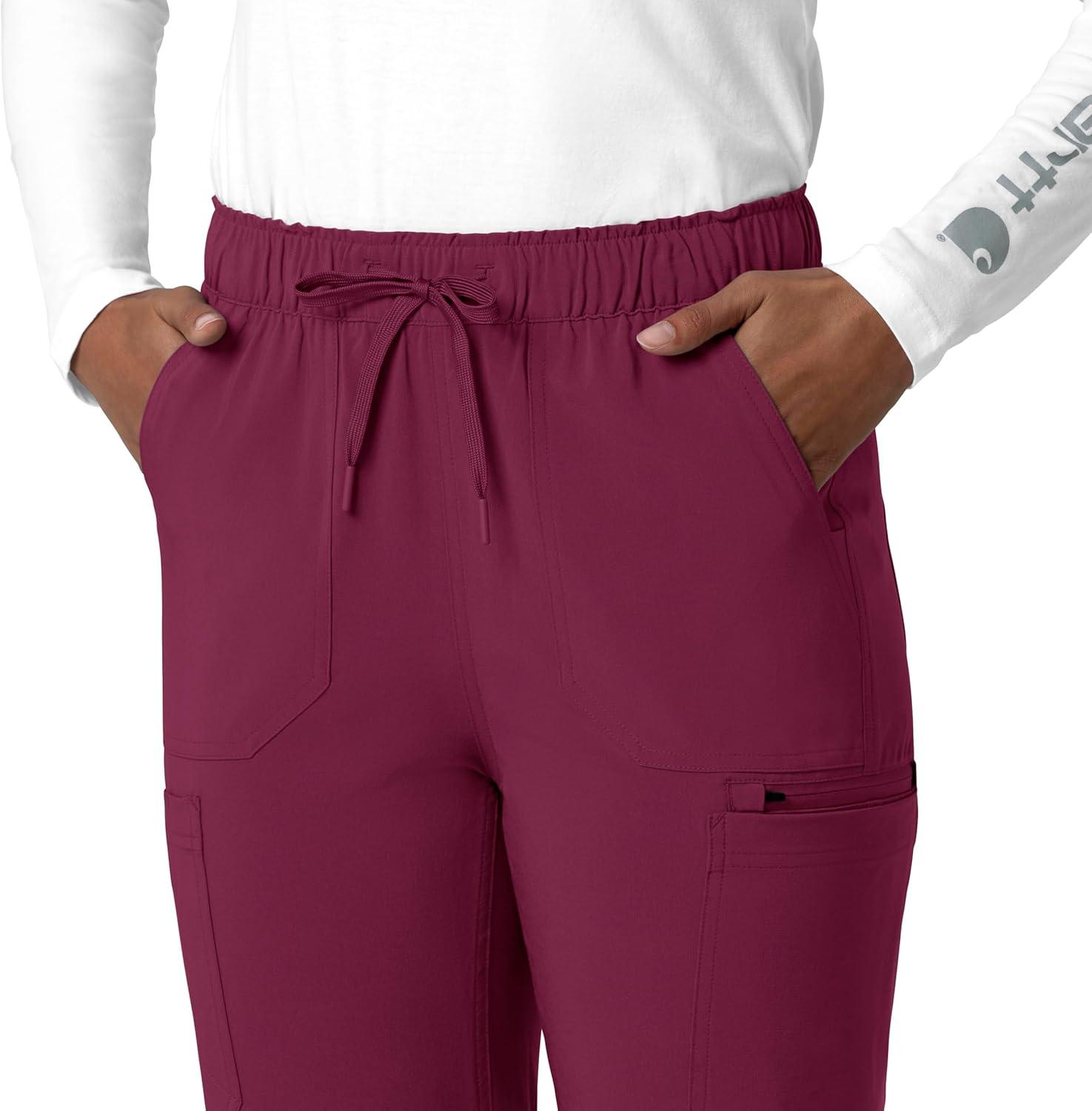 imageCarhartt Womens Womens Straight Leg Cargo Scrub PantWine
