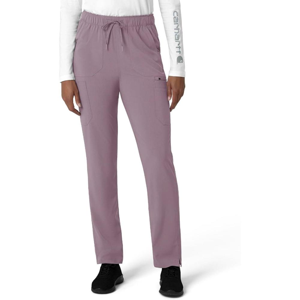 imageCarhartt Womens Womens Straight Leg Cargo Scrub PantLavender Mist