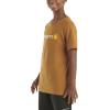 Carhartt Boys’ Short Sleeve Logo T-Shirt(Brown)