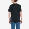 Carhartt Boys’ Short Sleeve Logo T-Shirt(Caviar Black)