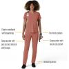 Carhartt Womens Women’s Straight Leg Cargo Scrub Pant(Wild Rose)