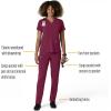 Carhartt Womens Women’s Straight Leg Cargo Scrub Pant(Wine)