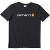 Carhartt Boys’ Short Sleeve Logo T-Shirt(Caviar Black)