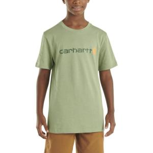 Carhartt Boys’ Short Sleeve Logo T-Shirt(Loden Frost)