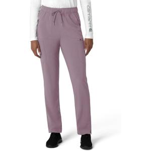 Carhartt Womens Women’s Straight Leg Cargo Scrub Pant(Lavender Mist)