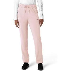 Carhartt Womens Women’s Straight Leg Cargo Scrub Pant(Soft Rose)